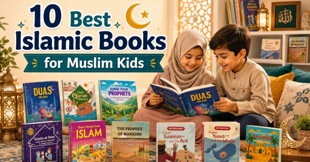 10 best Islamic books for young Muslim children featuring Quran stories, duas, Prophets and Seerah